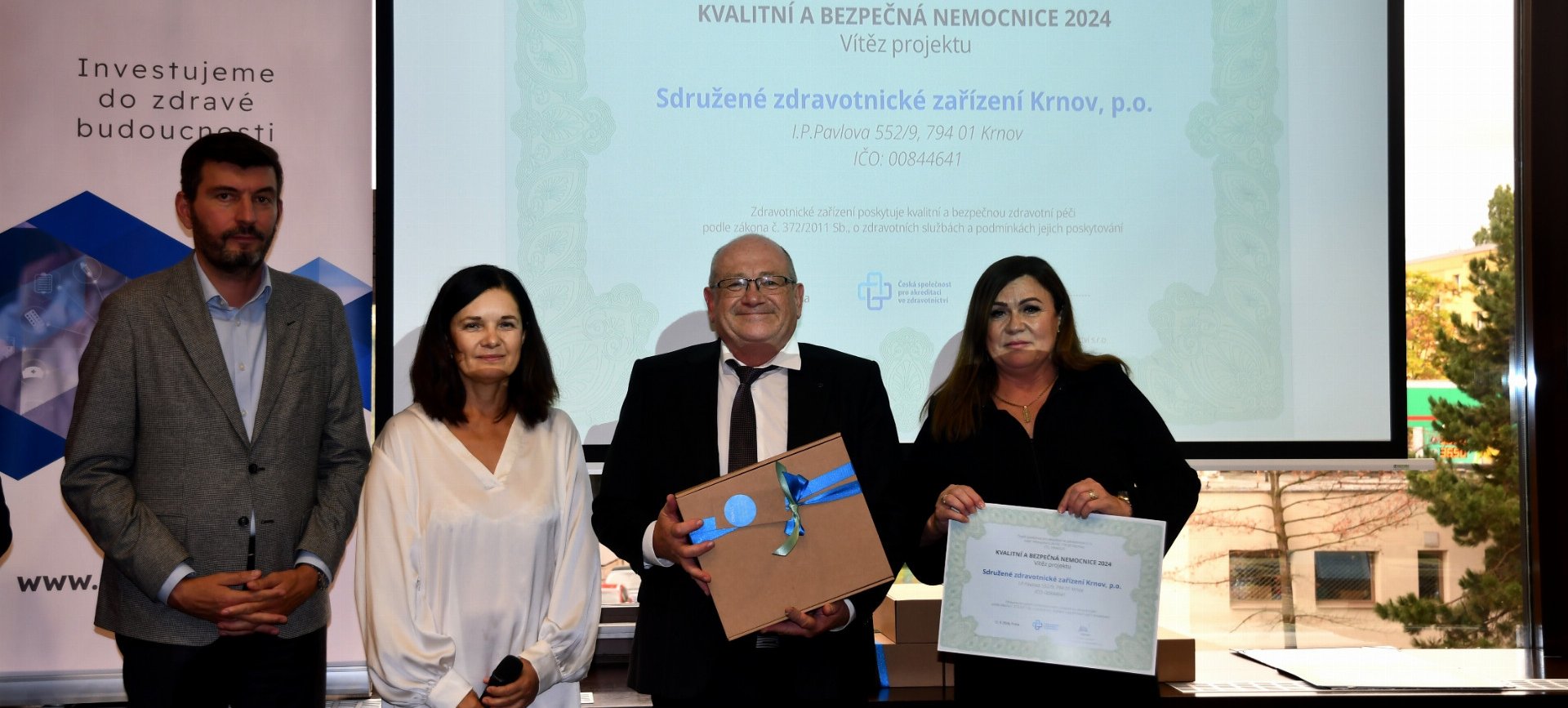 Krnovská nemocnice je vítězem projektu „Kvalitní a bezpečná nemocnice 2024“