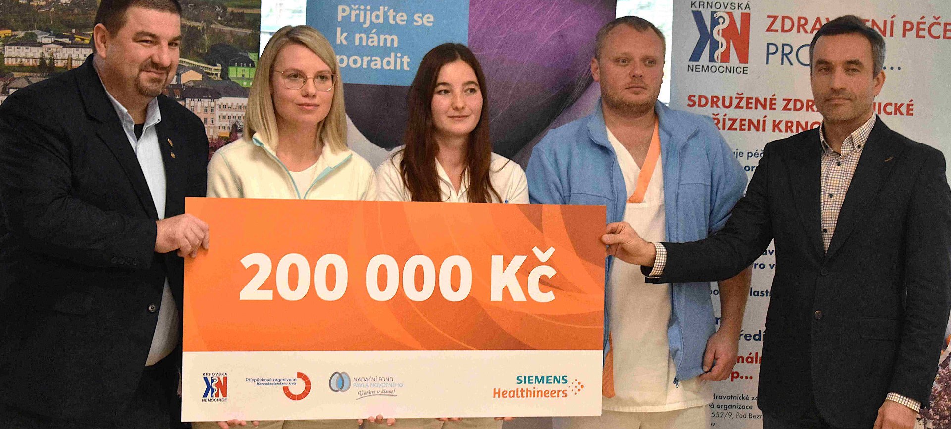 Sbírka na pomoc zaměstnancům krnovské nemocnice, které připravila o bydlení povodeň